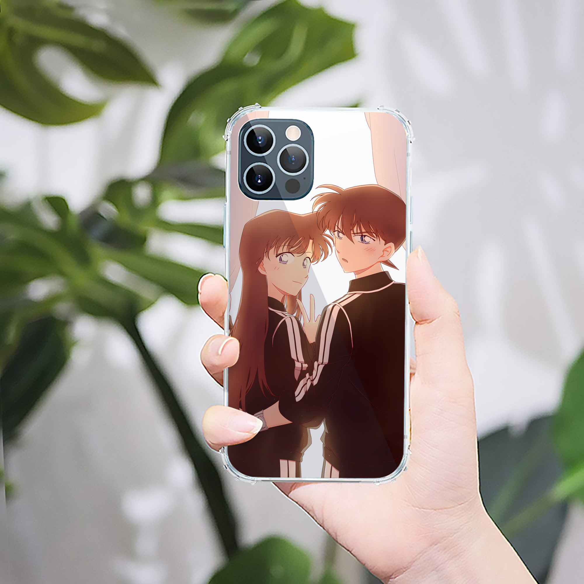 （画像用） 名探偵コナン Detective Conan 【iPhone 12シリーズ対応】透明スマホケース（クリアソフトケース）